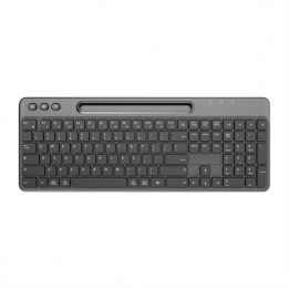 KG-817 Slient QWERTY Membrane Keyboard With Devices Slot